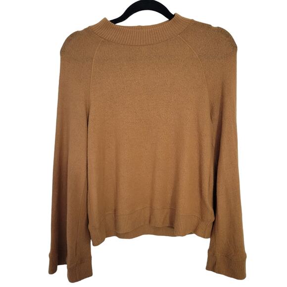 Eri + Ali Bell Sleeve Sweater Size XS Soft Cashmere Feel Muted Orange Classic - Picture 1 of 7